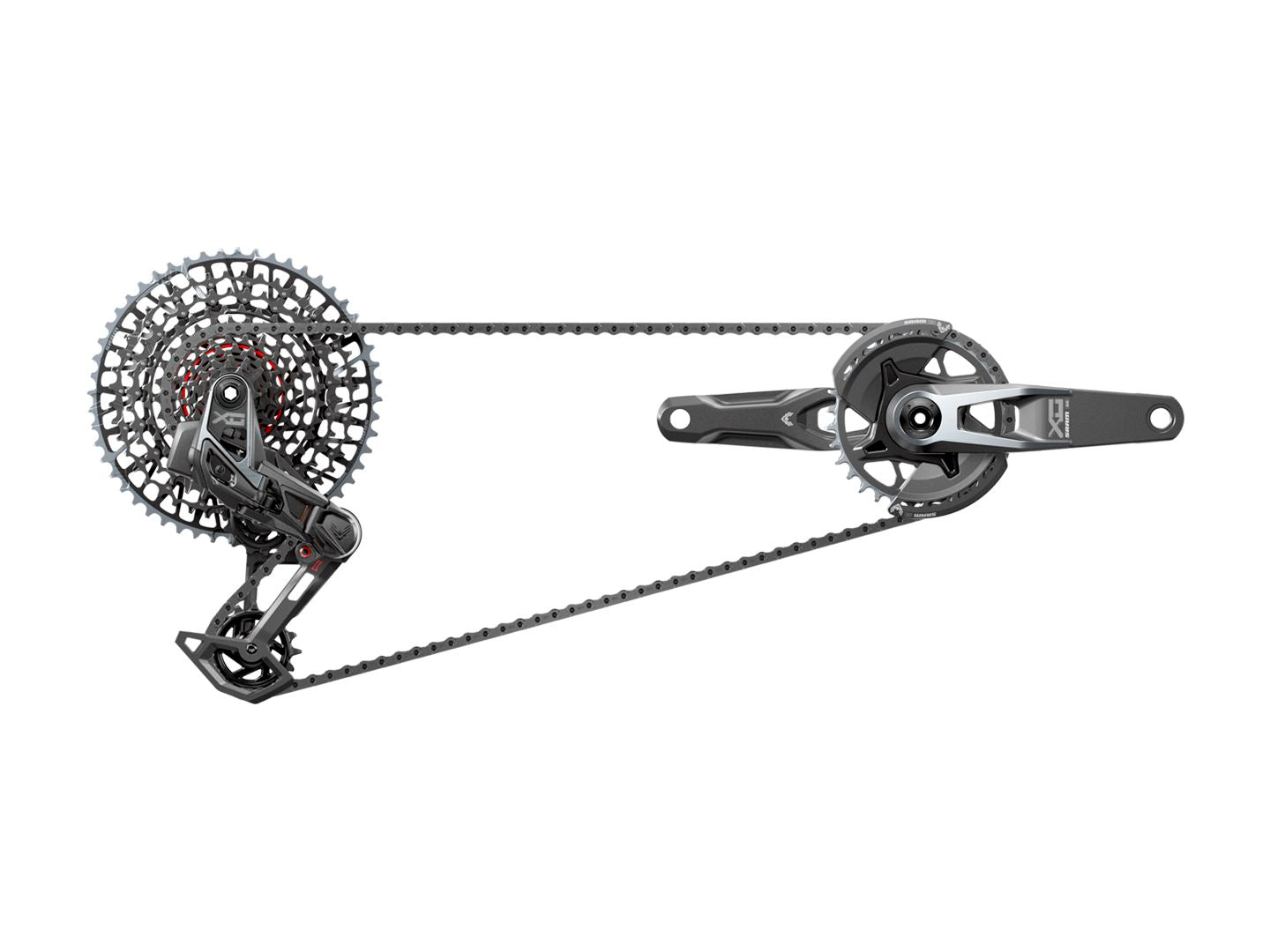 Groupset SRAM X0 Eagle T-Type AXS 12-Speed 165mm 32t 10-52t