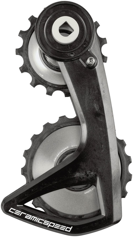 CeramicSpeed OSPW RS Alpha Pulley Wheel System SRAM Red D1/E1 Force D1 AXS - ALPHA Aluminum Pulley Carbon Cage Silver v2