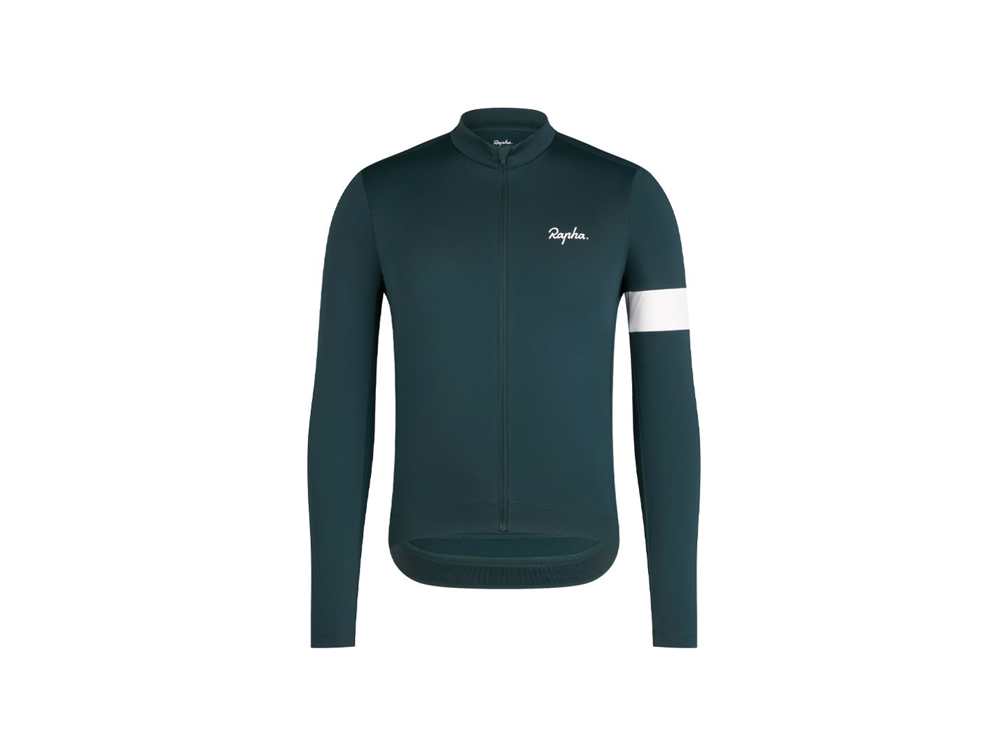 Rapha Core Thermal LS XX-Large Forest Green/White Jersey