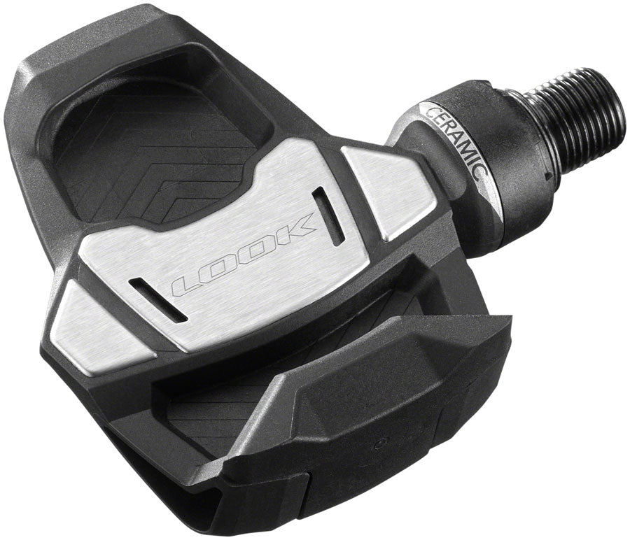 LOOK KEO Blade Carbon Ceramic Pedals - Single Sided Clipless Chromoly 9/16" BLK 56mm QF 12Nm
