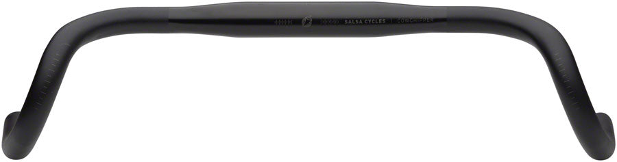 Salsa Cowchipper Deluxe Drop Handlebar - 31.8mm Clamp 42cm Width Aluminum BLK