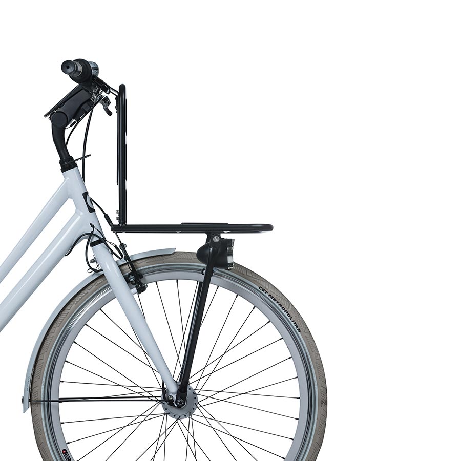 basil portland fahrradtasche Front Carrier Rack, Black 1x Puzzlemappe Aufbewahrungsmappe, passend Color:Stealth Category:E Bike_Selle Royal Essenza Plus 28 bikes