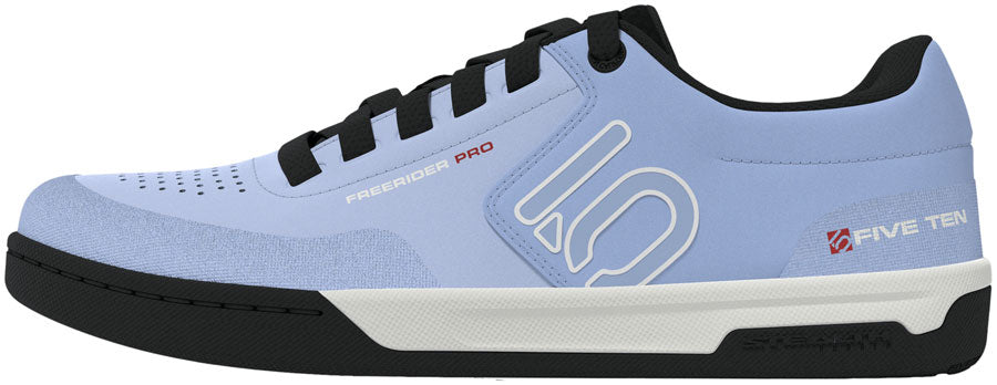 Five Ten Freerider Pro Flat Shoes - Women's Crystal Sky/Off White/Glow Blue 10.5