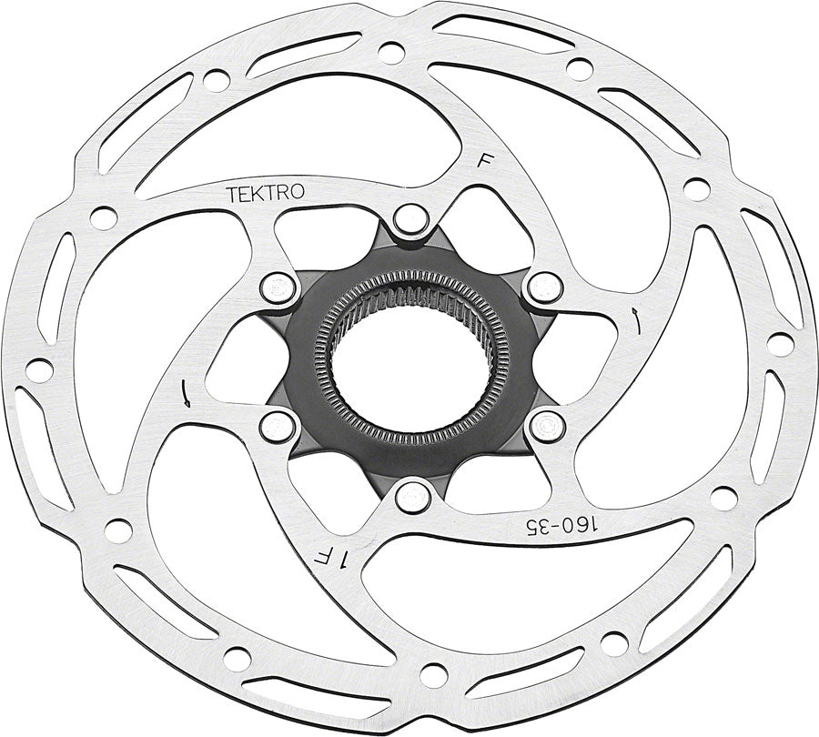 Tektro TR-35 Disc Brake Rotor - 160mm Center-Lock 1.8mm Thickness Silver - Default Title