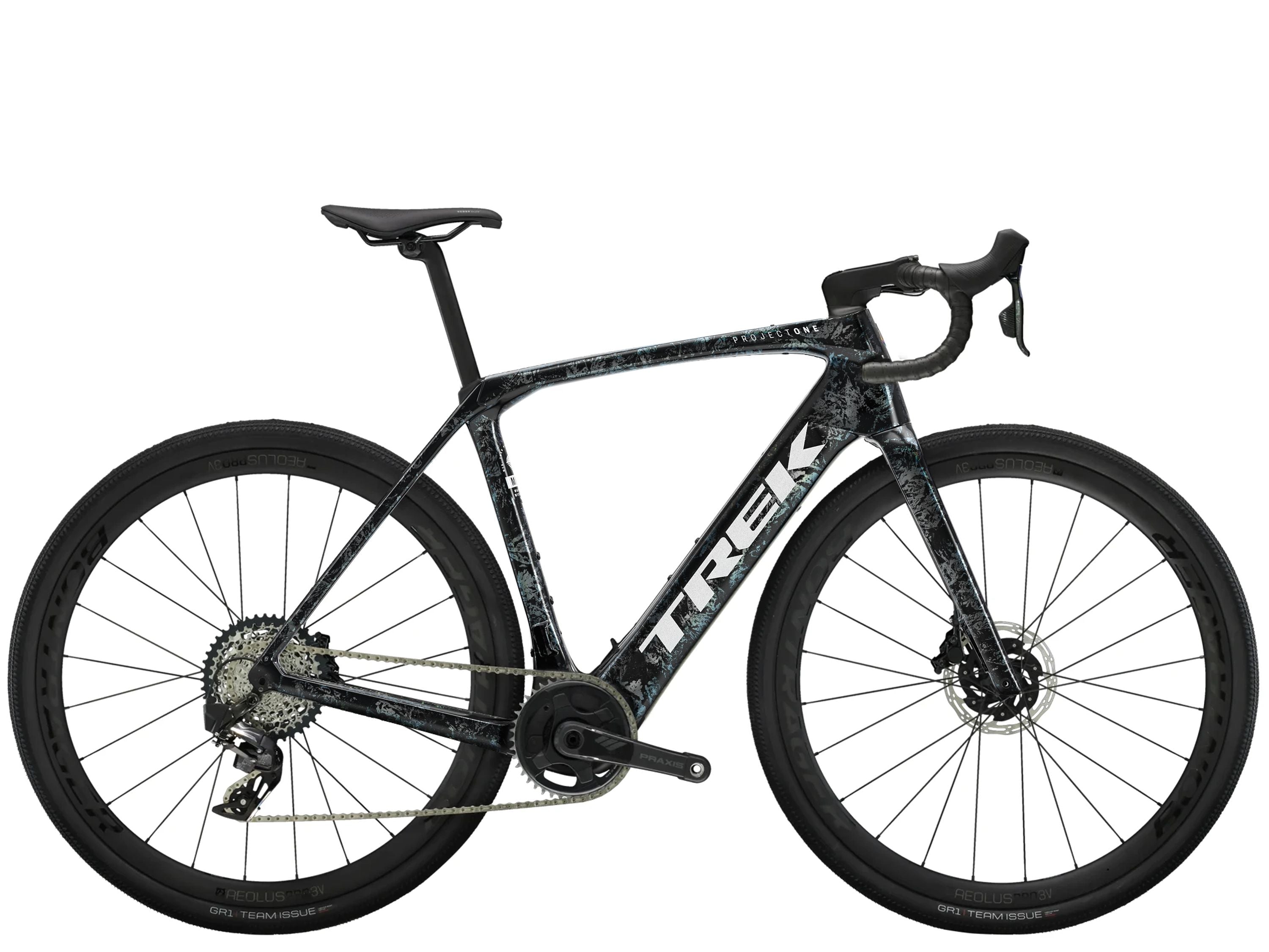 Domane+ SLR 7 AXS US 50 Carbon Smoke/Prismatic Marble