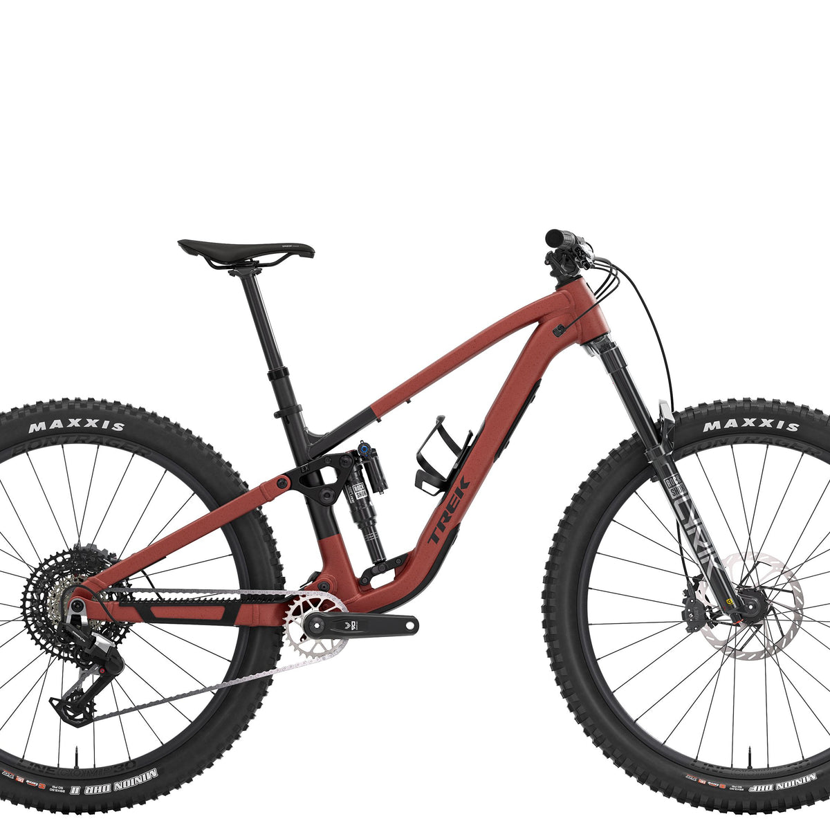 Fuel MX 9 X0 AXS L Mountain Bike - Matte Sedona Red/Pennyflake Splatter