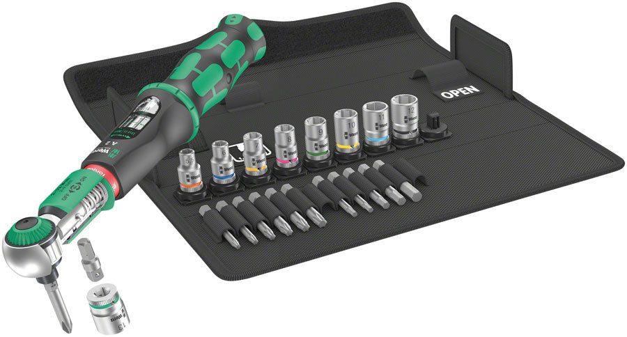 Wera Safe-Torque A 2 Torque Wrench Set 1 - 1/4" Hexagonal 2-12 Nm 23 Pieces