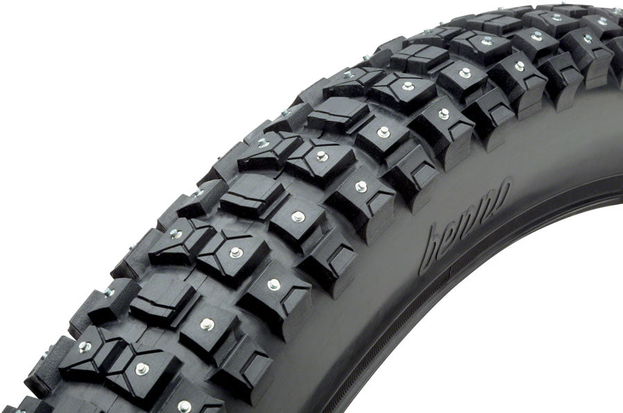 Benno Studded Snow Tire - 26 x 2.35" Clincher Wire 306 Studs Black