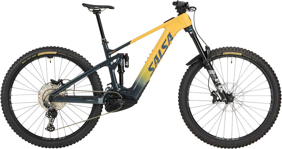 Salsa Notch C Deore 12 Ebike - 29" Carbon Slate / Apricot Small