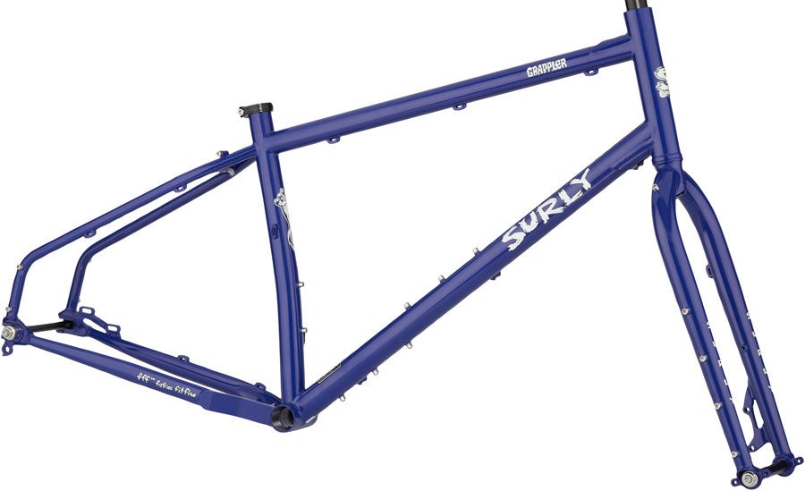 Surly Grappler Frameset - 27.5 Steel Subterranean Homesick Blue Small