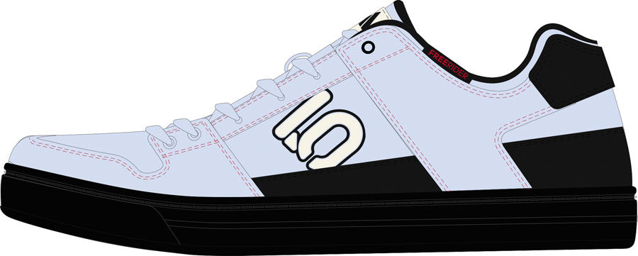 Five Ten Freerider Flat Shoes - Women's Crystal Sky/Off White/Core Black 7