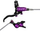 Hope EVO GR4 Disc Brake Lever Set - Right Hand Post Mount 4-Piston Braided Hydraulic Hose BLK/Purple