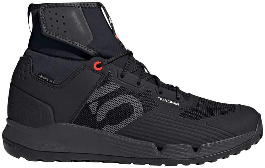Five Ten Trailcross GTX Flat Shoes - Men's Core Black / Gray / Solar Red 14