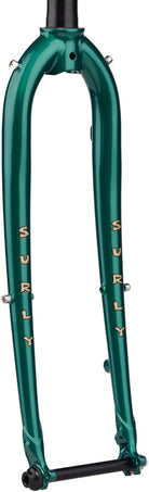 Surly Straggler Thru-Axle Fork - 650b 390mm 1-1/8" Straight Steerer Steel Subtropic Algae