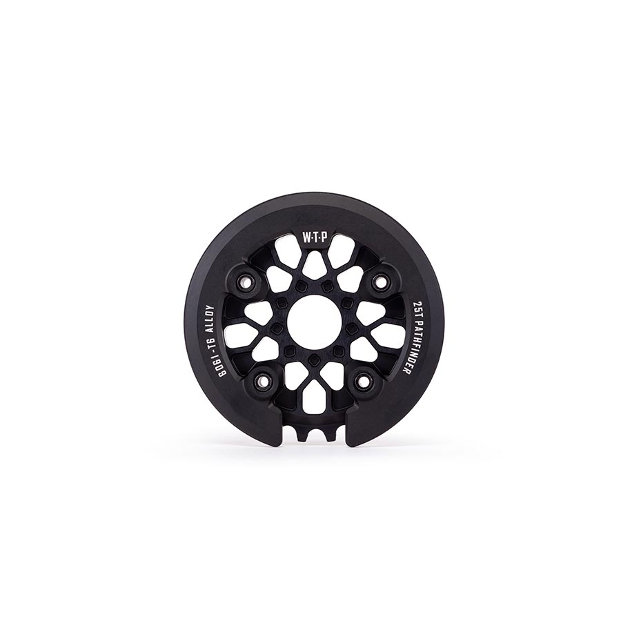We The People Pathfinder Guard Combo Chainring Teeth: 25 6061-T6 Aluminum Black Set