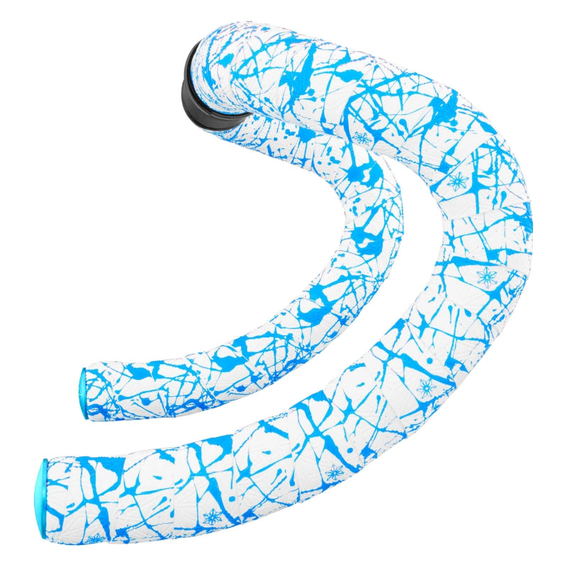 Supacaz Super Sticky Kush White/Neon Blue bar tape