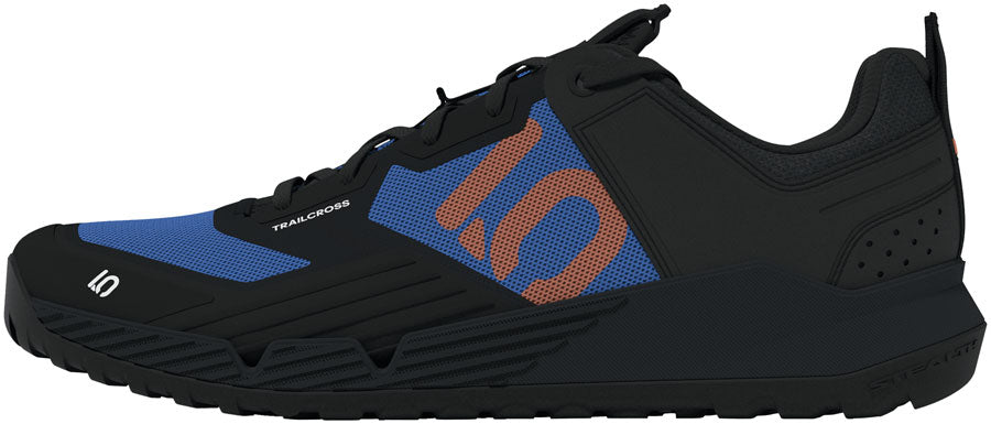 Five Ten Trailcross XT Flat Shoes - Men's Core Black/Pure Orange/Ray Blue 10