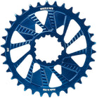 Wheels Manufacturing Direct Mount Chainring - 34t SRAM 3-Bolt Direct Mount 3mm Offset Compatible Hyperglide+ Chain Blue