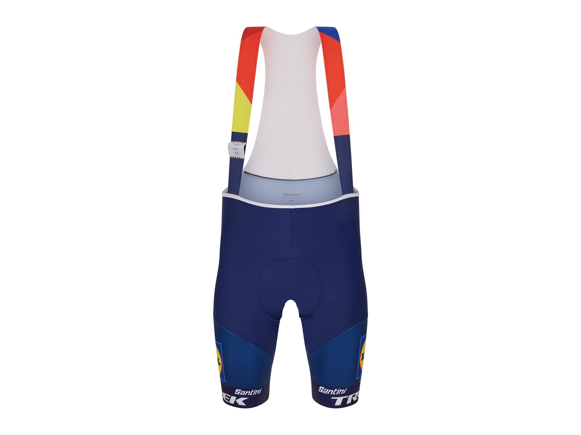 Short Santini Trek Team Bib Large Blue/Yellow