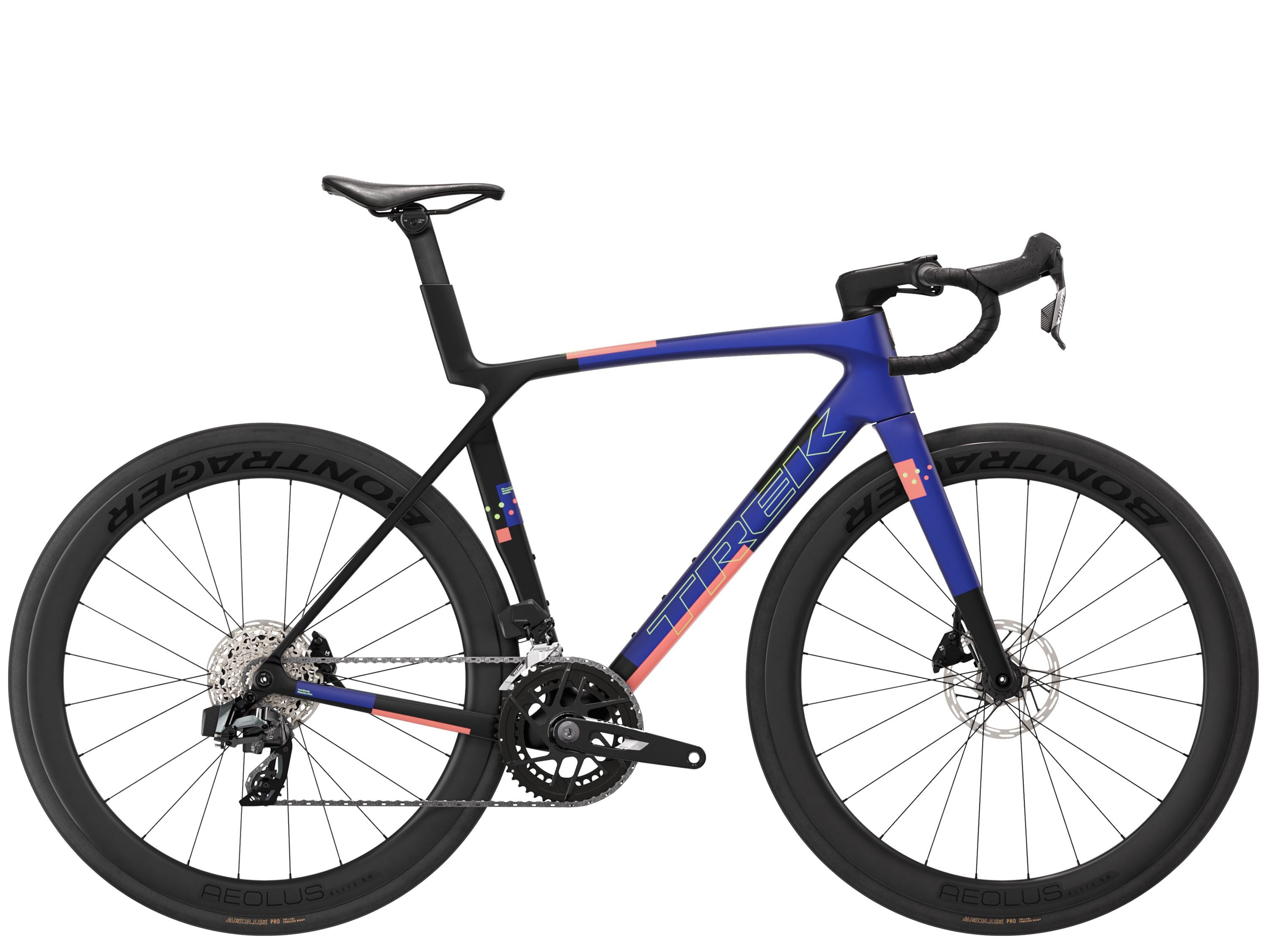 Madone SL 6 AXS L Matte Cobalt Blue/Trek Black/Living Coral
