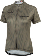 Salsa Women's Hinterland Jersey - Large Olive Green