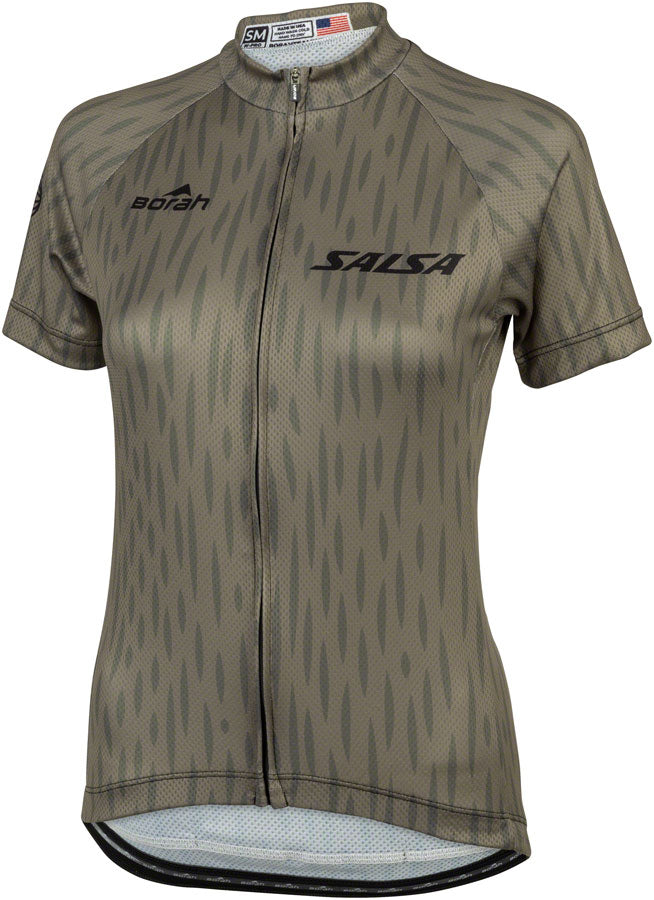 Salsa Women's Hinterland Jersey - Large Olive Green