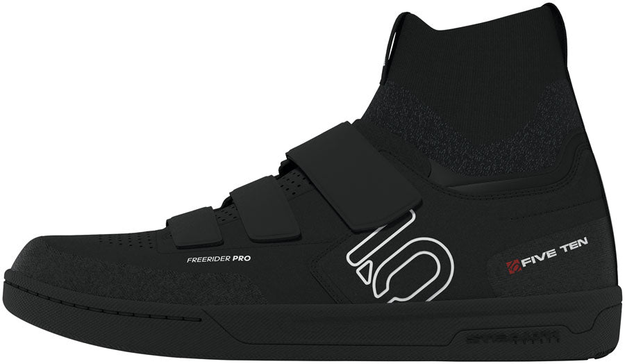 Five Ten Freerider Pro Mid Flat Shoes - Men's BLK / Footwear White / Carbon 10.5