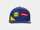Santini Trek Podium Cap One Size Blue/Yellow Headwear