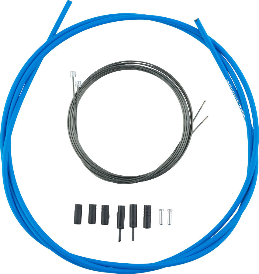Shimano Road Optislick Derailleur Cable and Housing Set Blue - Main Image