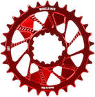 Wheels Manufacturing Direct Mount Chainring - 30t SRAM 3-Bolt Direct Mount 3mm Offset T-Type Chain Compatible Red
