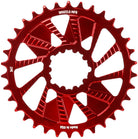 Wheels Manufacturing Direct Mount Chainring - 34t SRAM 3-Bolt Direct Mount 3mm Offset T-Type Chain Compatible Red