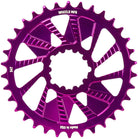 Wheels Manufacturing Direct Mount Chainring - 34t SRAM 3-Bolt Direct Mount 3mm Offset T-Type Chain Compatible Purple