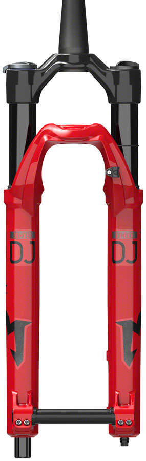 MarzocchiのBOMBER DJ サスペンションフォークREDカラー Marzocchi Bomber DJ: Mountain Bike Suspension Fork for Dirt