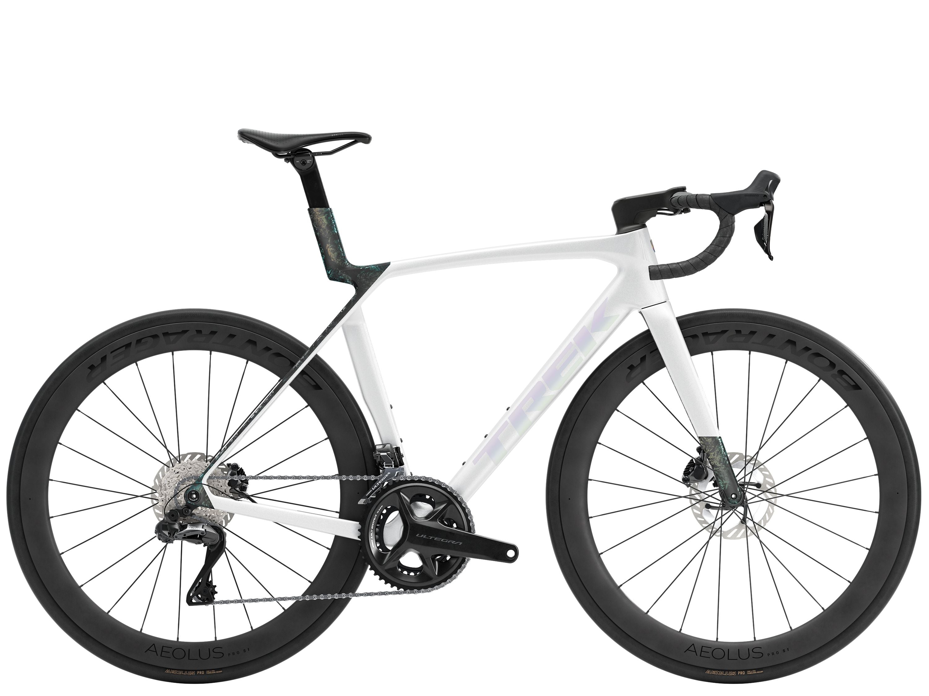 Madone SL 7 S Gloss Crystal White/Matte Deep Smoke – Cahaba Cycles