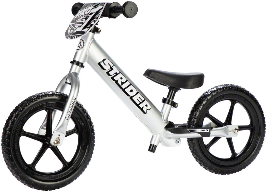 Strider 12 Pro Kids Balance Bike: Silver – Cahaba Cycles