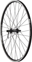 Quality Wheels Value Double Wall Series Front Wheel - 26" QR x 100mm Rim Brake BLK Clincher 32H