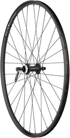 Quality Wheels Value Double Wall Series Rim+Disc Front Wheel - 700 QR x 100mm Center-Lock BLK Clincher 32H