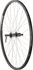 Quality Wheels Shimano/DH19 Rear Wheel - 700 QR x 135mm Rim Brake HG 10 BLK Clincher 36H