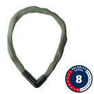 Abus IVERA 7210C Chain Lock Combination 7mm 85cm 33.5" Green