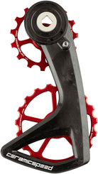 CeramicSpeed OSPW RS Pulley Wheel System SRAM Red D1/E1 Force D1 AXS - Aluminum Pulley 5 Spoke Carbon Cage Red v2