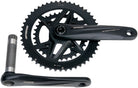 Full Speed Ahead Gossamer Pro 2x Crankset - 170mm 50/34t For Shimano 12-Speed HG+ DM/90 BCD MegaExo Spindle BLK