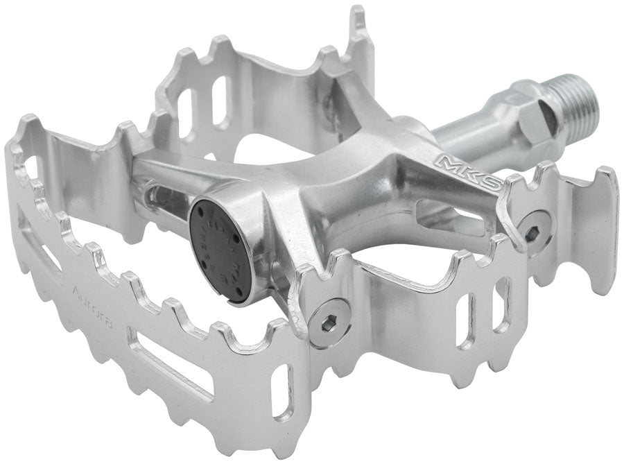 MKS Aurora Pedals - Platform Aluminum 9/16" Silver