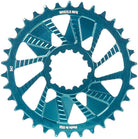 Wheels Manufacturing Direct Mount Chainring - 34t SRAM 3-Bolt Direct Mount 3mm Offset T-Type Chain Compatible Teal