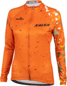Salsa Women's Terrazzo Long Sleeve Jersey - 3X-Large Orange