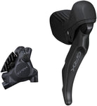 Shimano GRX ST-RX610 Shift/Brake Lever BR-RX410 Hyd Disc Brake Caliper - Right/Rear 12-Spd Flat Mnt Caliper For 25mm Mount BLK