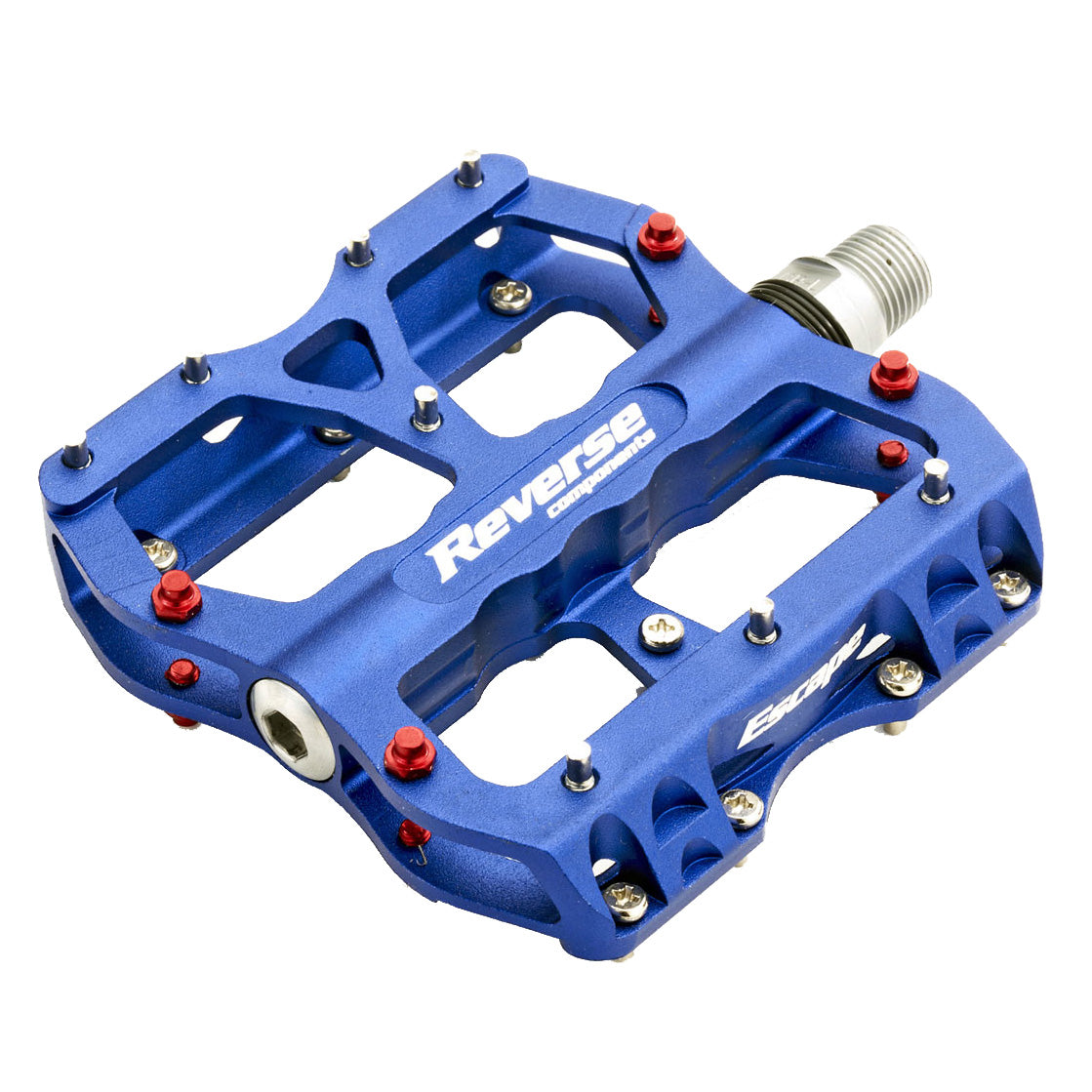 Reverse Escape Pedals Dark Blue Anodized  Cahaba Cycles